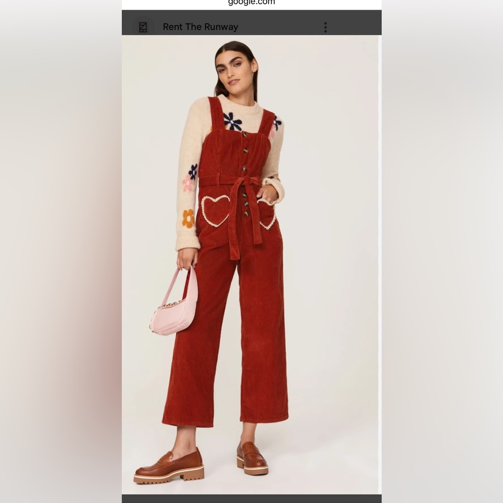 Rachel Hutonoff corduroy jumper.